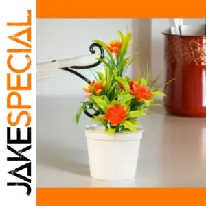 Artificial Bonsai Decor Plant 17cm in White Pot