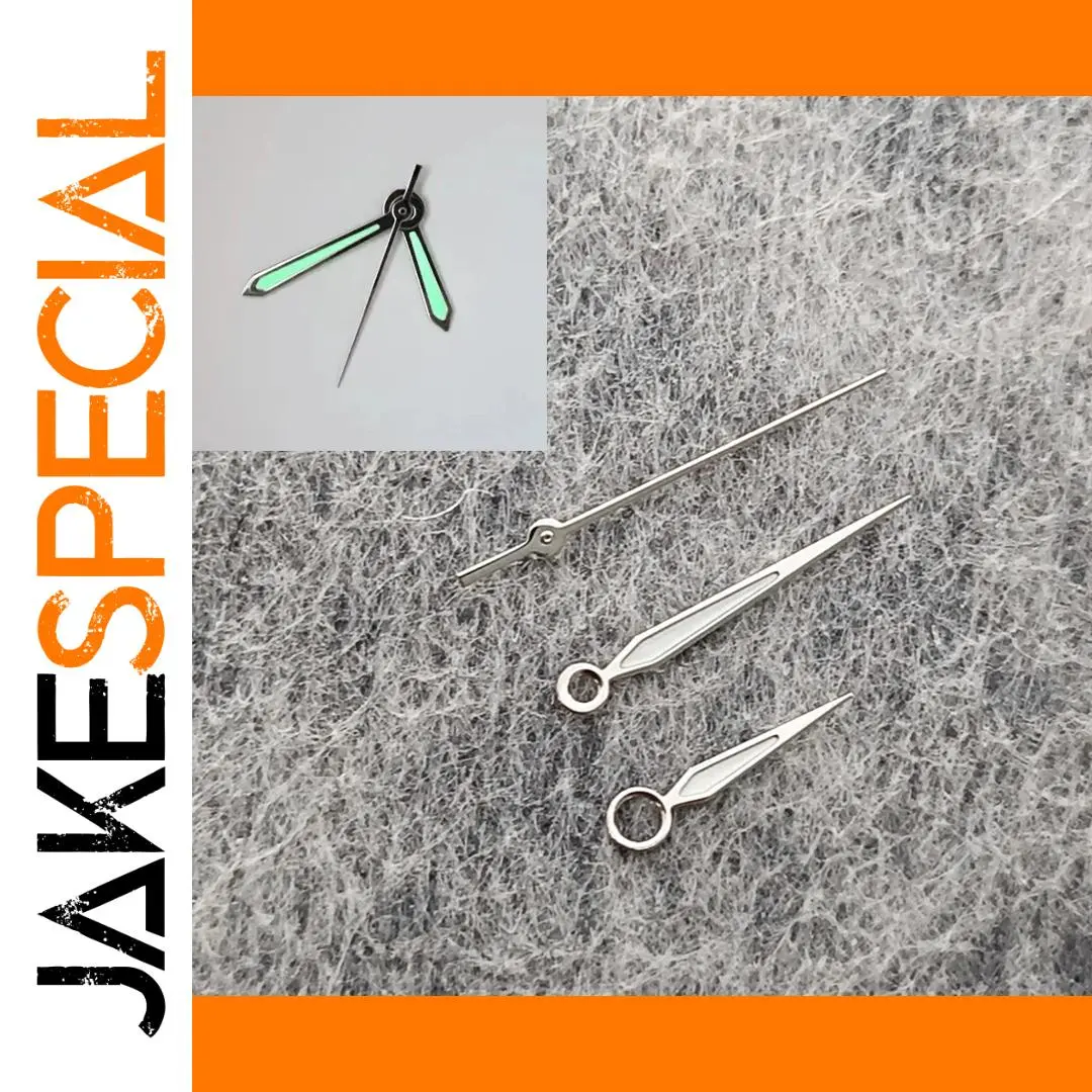 Luminous Silver Watch Hands Set for NH35/NH36 1 Luminous Silver Watch Hands Set for NH35/NH36