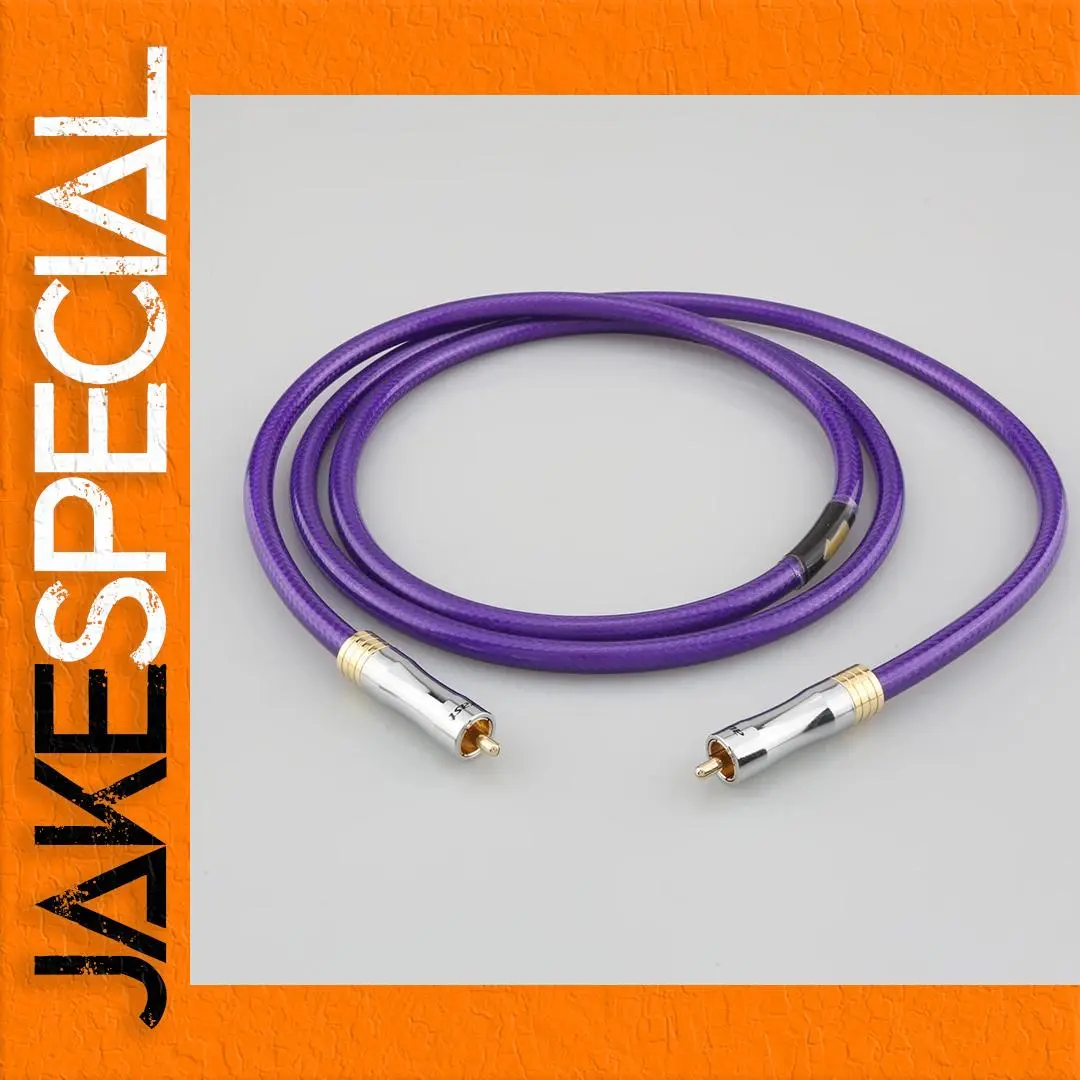 Vibrant Purple 75Ω Coaxial Audio Cable 0.3m-5m 1 Vibrant Purple 75Ω Coaxial Audio Cable 0.3m-5m