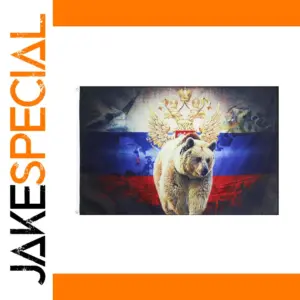 Russian Pride Bear Flag 90x150cm Polyester