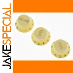 Vintage White Strat Knobs Set for Guitar