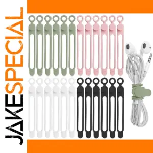 Silicone Cable Ties Set for Cable Management