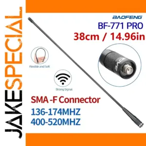 Dual-Band SMA-Female Whip Antenna 38cm