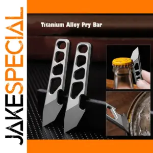 Mini Titanium Crowbar with Graduated Scale