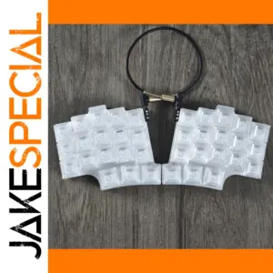 Transparent Split 36-Key Ergonomic Mechanical Keyboard