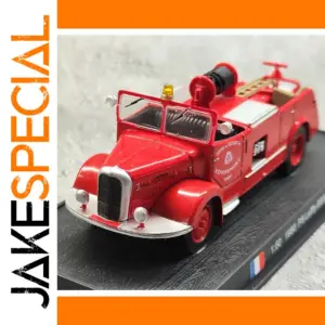 Vintage French Fire Truck Model in 1:43 Scale