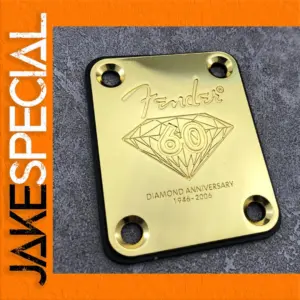 Gold Anniversary Guitar Neck Plate with Engravings