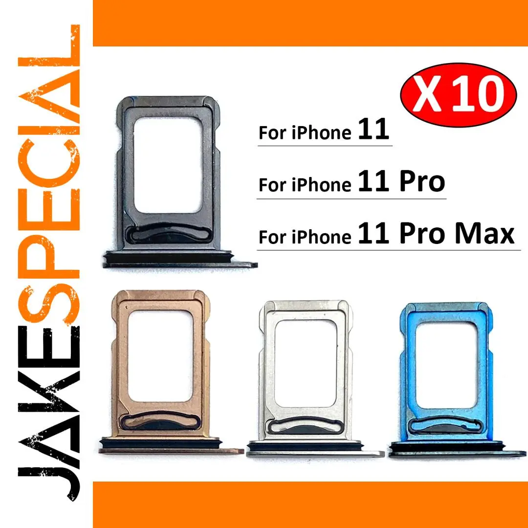 iPhone 11 Dual SIM & SD Card Tray Set (10 Pieces) 1 iPhone 11 Dual SIM & SD Card Tray Set (10 Pieces)