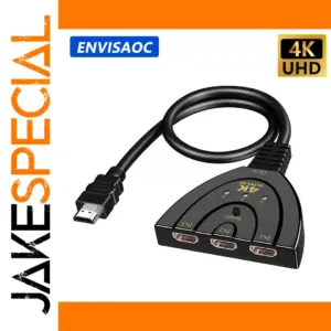 3-Port HDMI Switcher 4K@30Hz, 36-bit Color