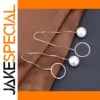 Pearl Silver Drop Earrings for Women