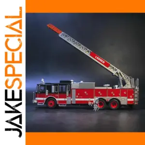1:87 Scale Diecast Fire Truck Model