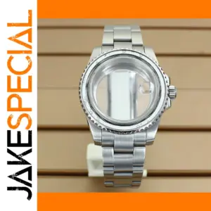 40mm Silver Diver’s Watch Case for Custom Builds