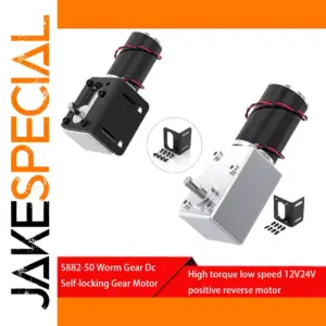 High-Torque Worm Gear DC Motor 12V/24V
