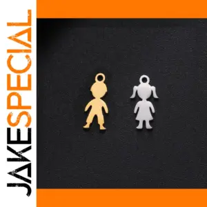 Gender-Neutral Boy and Girl Charms for Jewelry