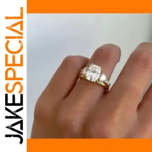 Gold Geometric Ring Set for Women