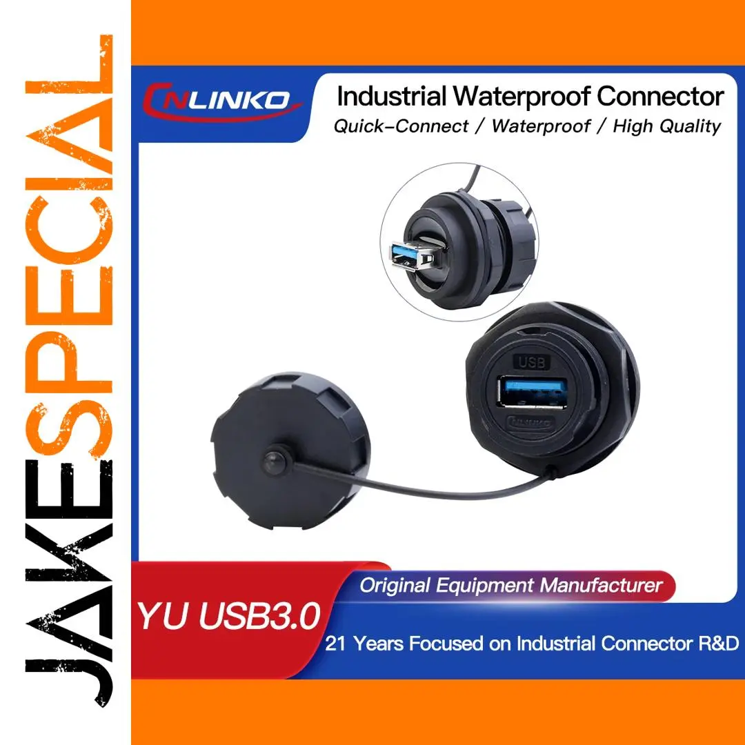 Waterproof USB Panel-Mount Socket with IP67 Rating 1 Waterproof USB Panel-Mount Socket with IP67 Rating