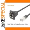 Panel Mount Cat5e RJ45 Ethernet Extension Cable