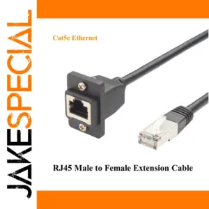 Panel Mount Cat5e RJ45 Ethernet Extension Cable