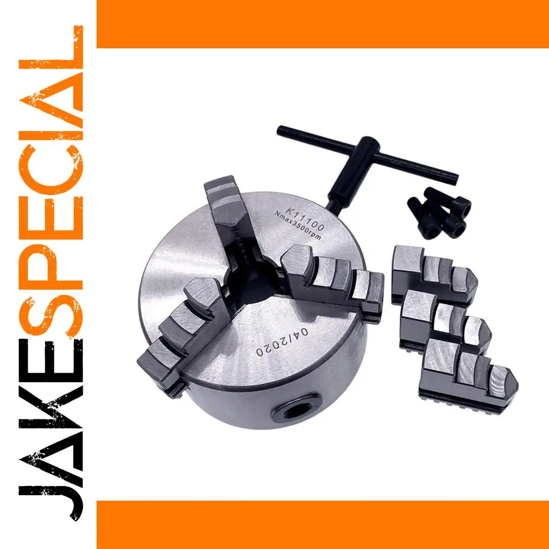 K11-100 3-Jaw Lathe Chuck, 100mm Diameter 1 K11-100 3-Jaw Lathe Chuck, 100mm Diameter