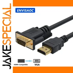 HDMI to VGA Adapter Cable 1.8m for PC/Mac/Projectors