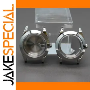 36mm and 39mm Silver Watch Case with Sapphire Crystal