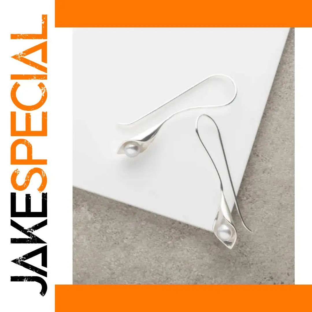 Silver and Gold Drop Earrings with Imitation Pearls 1 Silver and Gold Drop Earrings with Imitation Pearls