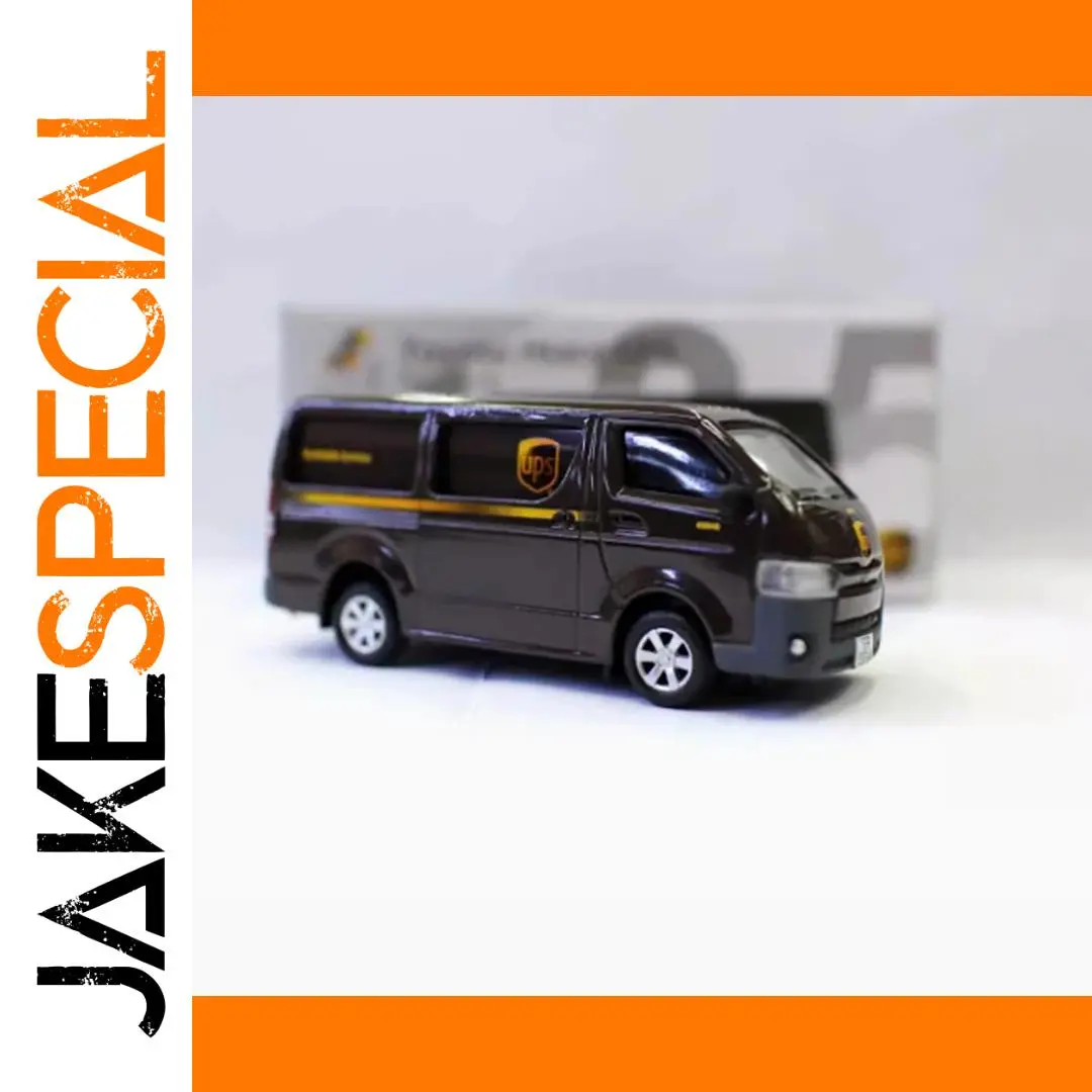Black Hiace Alloy Van Model 1/64 Scale 1 Black Hiace Alloy Van Model 1/64 Scale