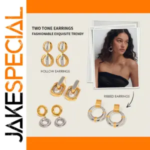 Double Hoop Stainless Steel Earrings Caitlyn