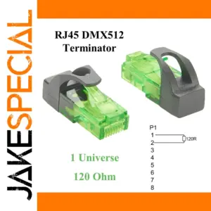 RJ45 120 Ohm DMX512 Signal Terminator for Stage Lighting