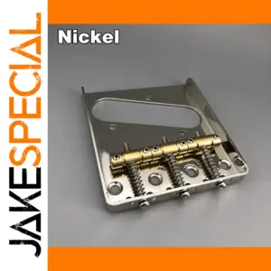 Nickel Vintage Telecaster Guitar Bridge