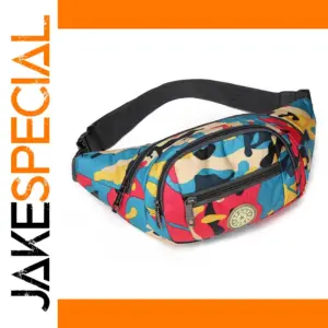 Vibrant Camouflage Waist Bag for Men & Women