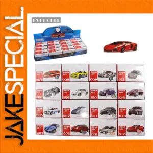 16-Piece HO Scale Model Cars Set for Railway Layouts