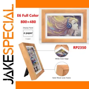7.3-Inch Full-Color E-Paper Display with Frame