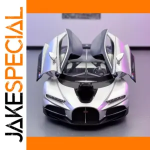 Silver Diecast Sports Car Model with Light & Sound