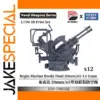 Breda Dual 20mm/65 AA Gun Model 1:700 Scale