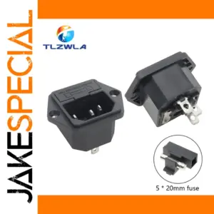 Panel-Mounted IEC C14 Power Inlet 10A 250V