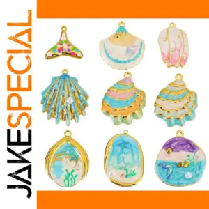 Ocean Series Stainless Steel Jewelry Charms Set