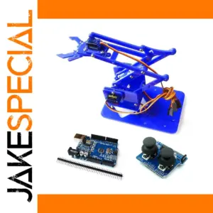 4-DOF Acrylic Robotic Arm Kit for DIY Enthusiasts