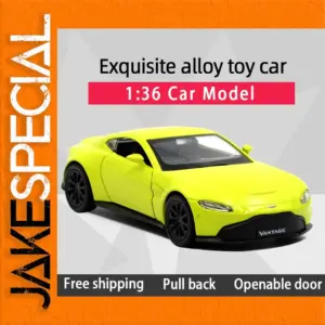 Vibrant Yellow Miniature Lamborghini Vantage Model