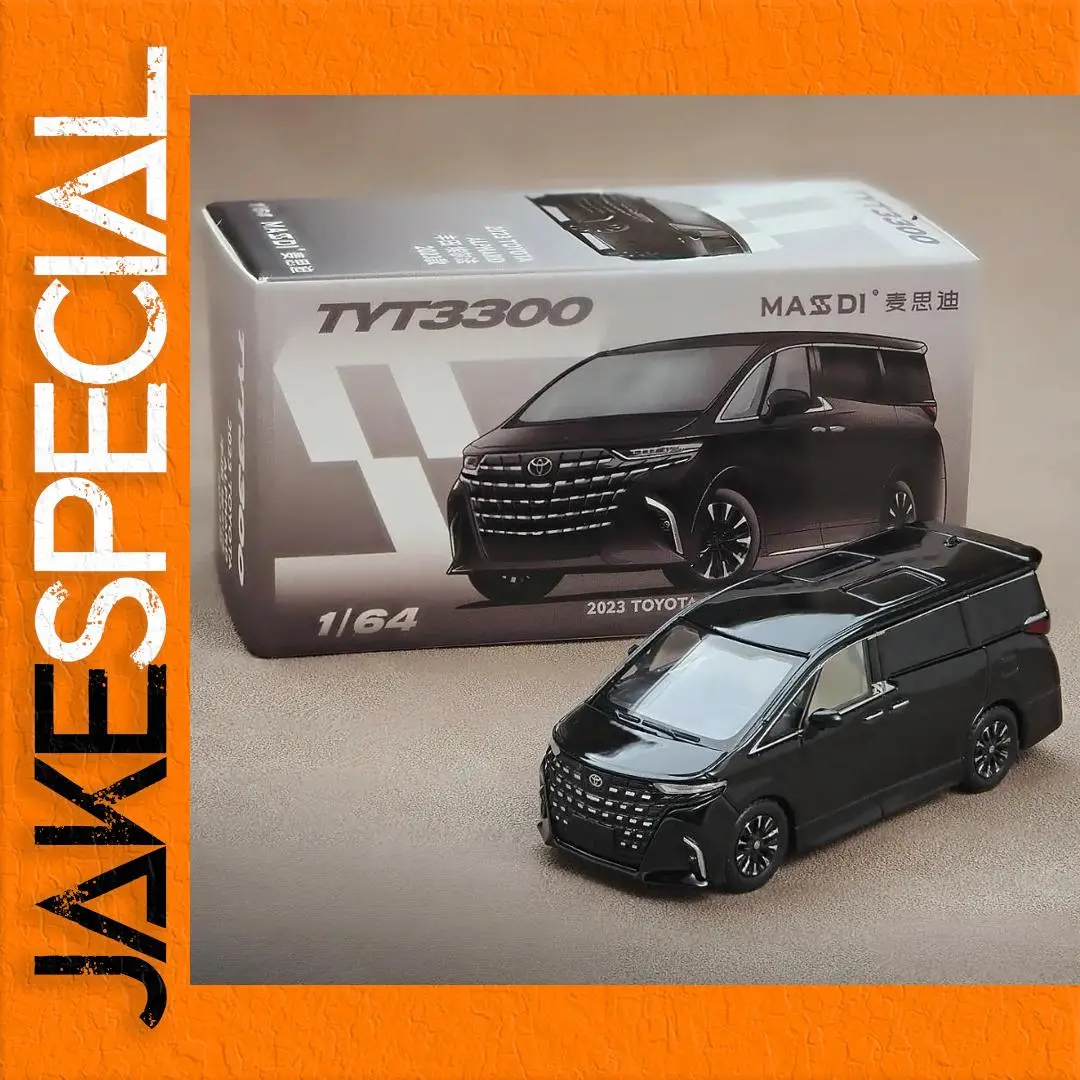 2023 Toyota Alphard 1:64 Diecast Model Black 1 2023 Toyota Alphard 1:64 Diecast Model Black