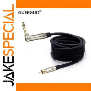 Professional 6.35mm Mono to RCA Cable 15m