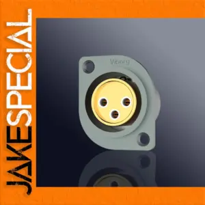 XLR Panel Mount Socket 4 Models with Gold or Rhodium