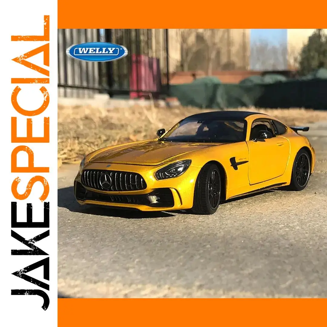 Vibrant Yellow Mercedes Benz AMG GT R Model 1 Vibrant Yellow Mercedes Benz AMG GT R Model