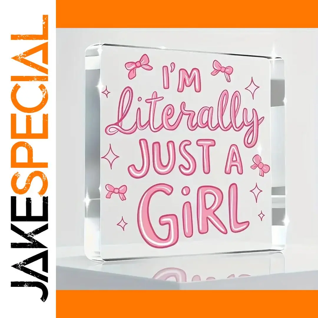 Vibrant 4x4 Acrylic Sign with Pink Accents 1 Vibrant 4x4 Acrylic Sign with Pink Accents
