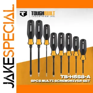 ToughBuilt TB-H5S8-A 8-Piece Screwdriver Set