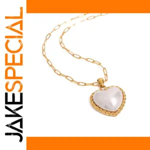 Elegant Stainless Steel Heart Pendant Necklace
