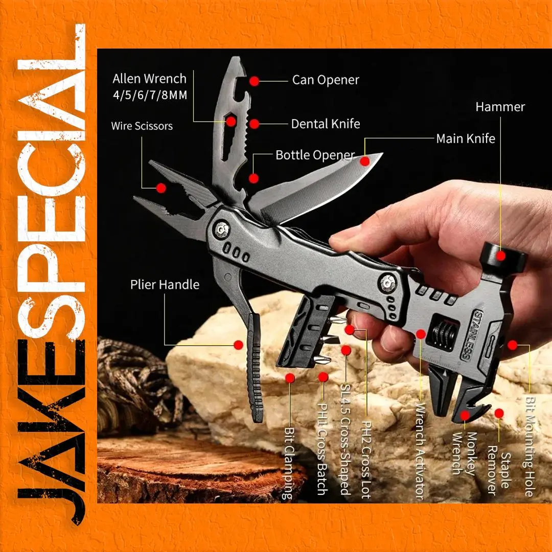 Multifunctional Stainless Steel Outdoor Multi-Tool 1 Multifunctional Stainless Steel Outdoor Multi-Tool