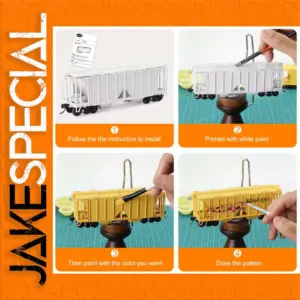 HO Scale 2-Bay Covered Hopper Car Model Kit