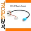 Waterproof HDMI Panel Mount Extension Cable 0.3m