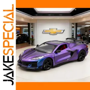 Purple Chevrolet Corvette Z06 1:24 Scale Diecast